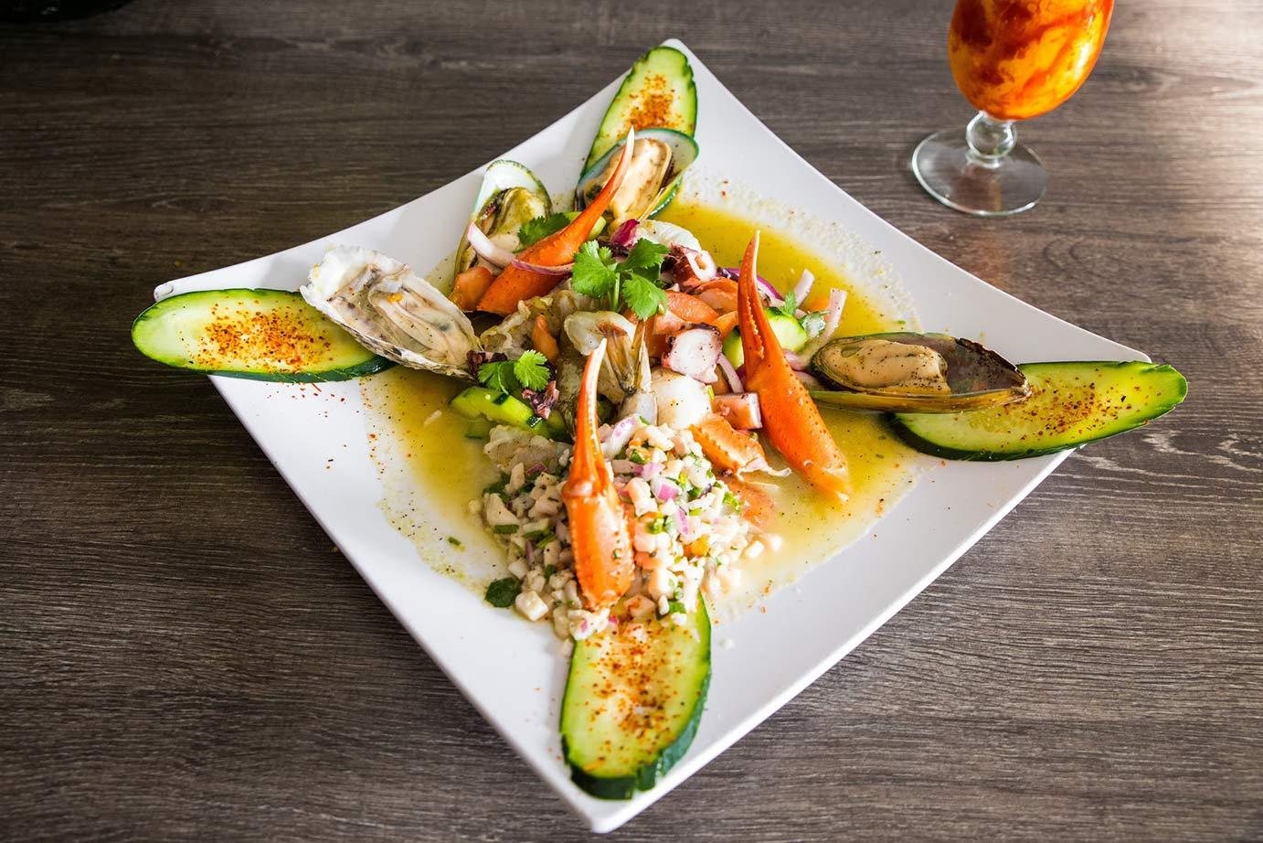 Fresh Baja California cuisine and seafood in northern Baja Mexico