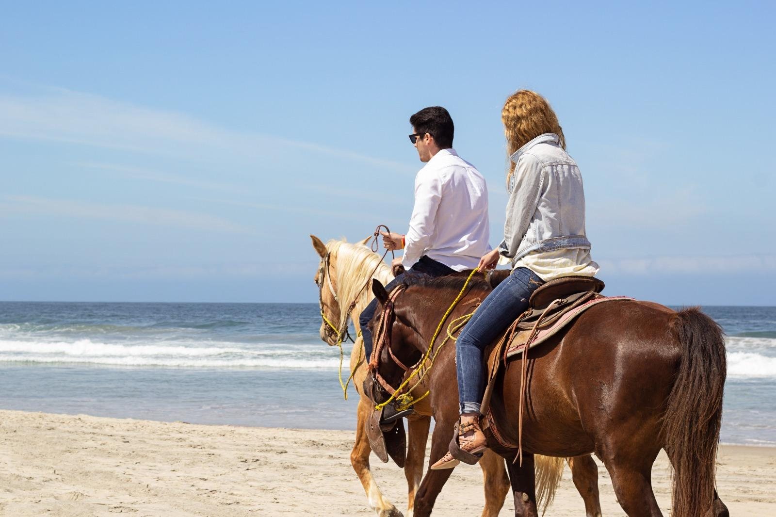 Outdoor adventure and recreation along the Baja California coast near Rosarito Mexico